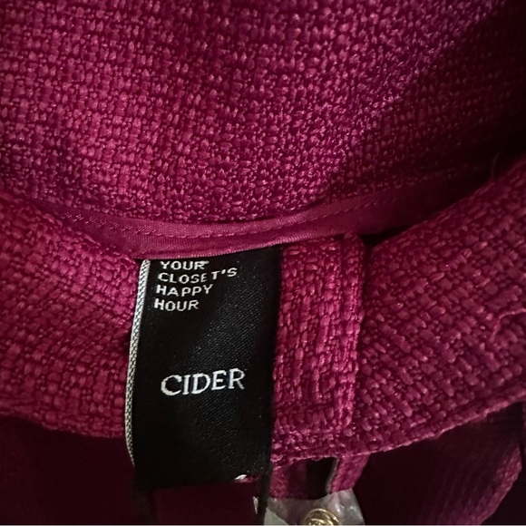 Cider Red Relaxed Trousers with High Waist - Picture 3 of 4